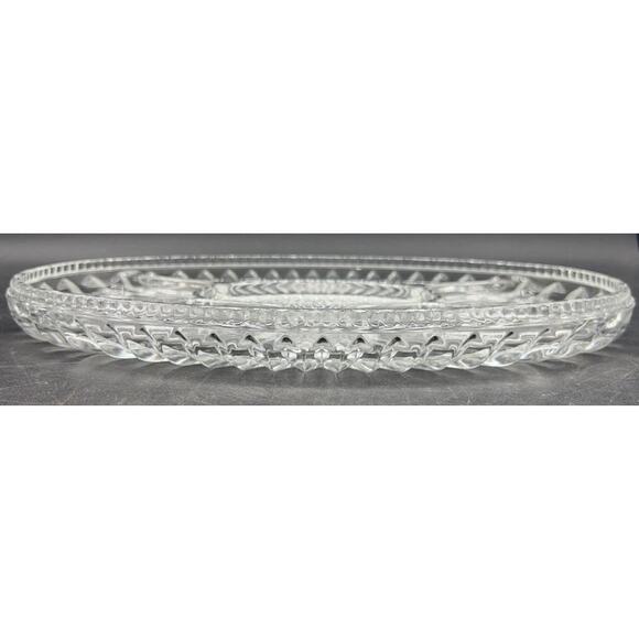 1980s Godinger Silver Plated Grape Oval Relish Tray w/ Glass Insert 16x12 VTG - Picture 6 of 15